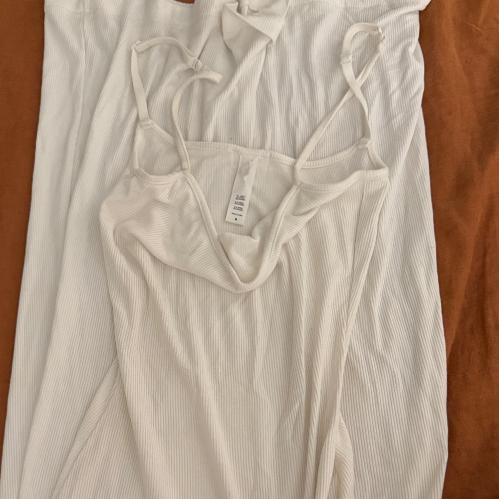 SKIMS Cream Ribbed Camisole